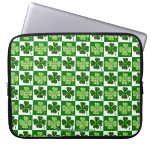SlipperyJoe's grüne vierblättrige Klee Saint Patri Laptopschutzhülle
