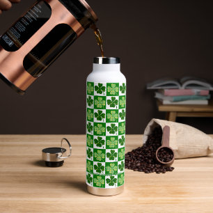 SlipperyJoe's grüne vierblättrige Klee Saint Patri Trinkflasche