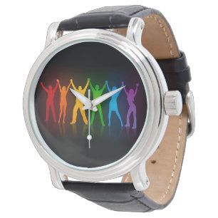 SlipperyJoe's Gruppenmitglieder, die Hände bilden Armbanduhr