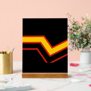 SlipperyJoe's Gummi-Stolzflagge Pfeile Chevron sti Acrylschild