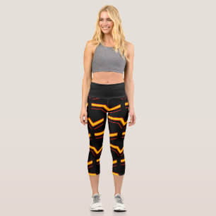 SlipperyJoe's Gummi-Stolzflagge Pfeile Chevron sti Capri Leggings