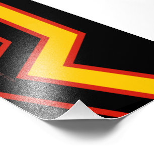 SlipperyJoe's Gummi-Stolzflagge Pfeile Chevron sti Fotodruck