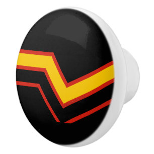 SlipperyJoe's Gummi-Stolzflagge Pfeile Chevron sti Keramikknauf