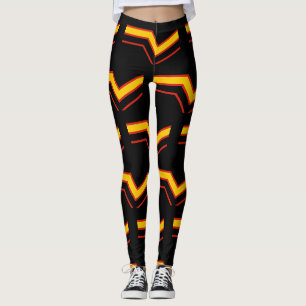 SlipperyJoe's Gummi-Stolzflagge Pfeile Chevron sti Leggings