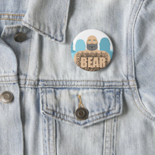 SlipperyJoe's haariger Körper Bär Körper Mann unsh Button