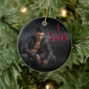 SlipperyJoe's Halloween blasse vampirische Figur Z Keramik Ornament