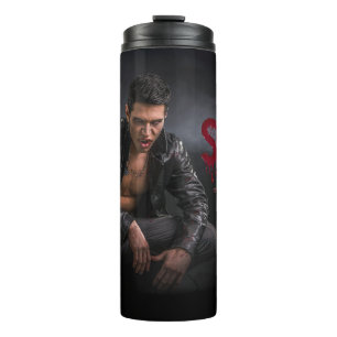 SlipperyJoe's Halloween blasse vampirische Figur Z Thermosbecher