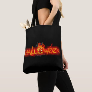 SlipperyJoe's Halloween massive feuersprühende Bes Tasche