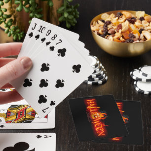 SlipperyJoe's Halloween massive feuersprühende Sch Spielkarten