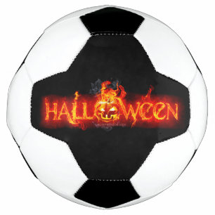 SlipperyJoe's Halloween massive feurige Beschriftu Fußball