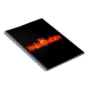 SlipperyJoe's Halloween massive feurige Beschriftu Notizblock