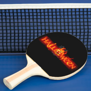 SlipperyJoe's Halloween massive feurige Beschriftu Tischtennis Schläger