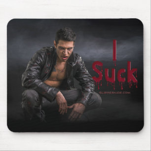 SlipperyJoe's Halloween-Vampirzähne saugen Dracula Mousepad