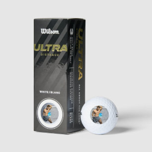 SlipperyJoe's Handtuch gebrochen, weiße Ziegelwand Golfball