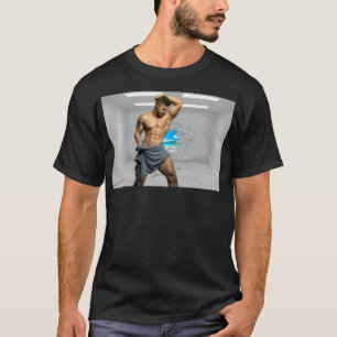SlipperyJoe's Handtuch gebrochen, weiße Ziegelwand T-Shirt