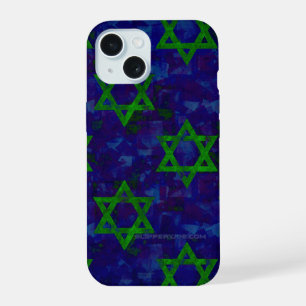 SlipperyJoe's Hanukkah rangées vertes Étoiles de D