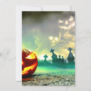 SlipperyJoe's Happy Halloween Friedhof Friedhof c Feiertagskarte