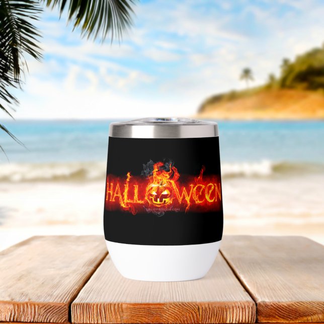 SlipperyJoe's Happy Halloween Kürbis glühende Auge (Strand (gedreht))