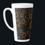 SlipperyJoe's Happy Hanukkah mehrere Sterne von Da Milchtasse<br><div class="desc">SlipperyJoe's Happy Hanukkah multiple Stars of David Muster künstlerische Feier Jüdische Identität Erbe Hebräische Chanukah Geschenke Dekorationen Judaismus signifikante Symbol Religion verschiedenen Größen braune Goldtönen visuell ansprechend komplexe Design</div>