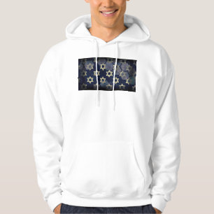 SlipperyJoe's Happy Hanukkah Multiple Star von Dav Hoodie
