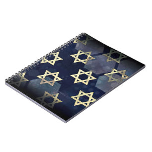 SlipperyJoe's Happy Hanukkah Multiple Star von Dav Notizblock