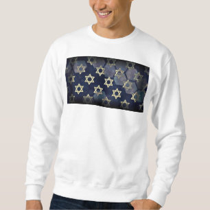 SlipperyJoe's Happy Hanukkah Multiple Star von Dav Sweatshirt