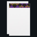 SlipperyJoe's Happy Hanukkah Star von David menora Briefpapier<br><div class="desc">SlipperyJoe's Happy Hanukkah Star von David menorah Dreidel künstlerische Feier Candles Jüdische Hebräische Chanukah Schenkungen Dekorationen Judaismus Religionskultur religiöse Praktiken Traditionen geometrische symbolische Gestaltungstiefe Kontrast Ordnung Symmetrie</div>