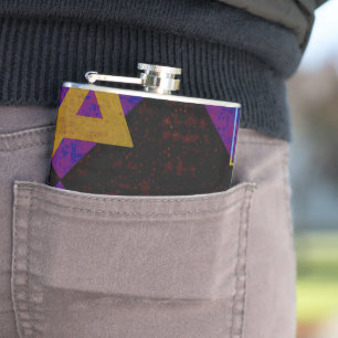 SlipperyJoe's Happy Hanukkah Star von David menora Flachmann