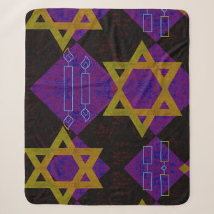 SlipperyJoe's Happy Hanukkah Star von David menora Sherpadecke