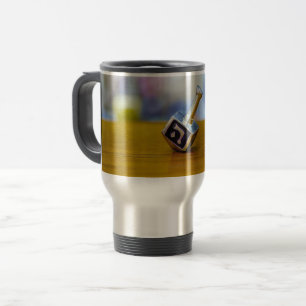 SlipperyJoe's Happy Hanukkah vierseitige Spinnerei Reisebecher
