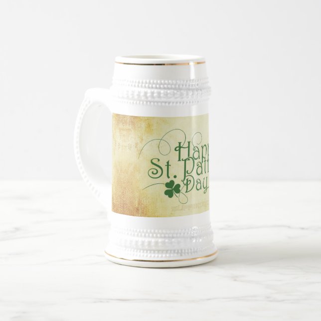 SlipperyJoe's Happy St. Patrick's Day Iris Bierglas (Vorderseite Links)