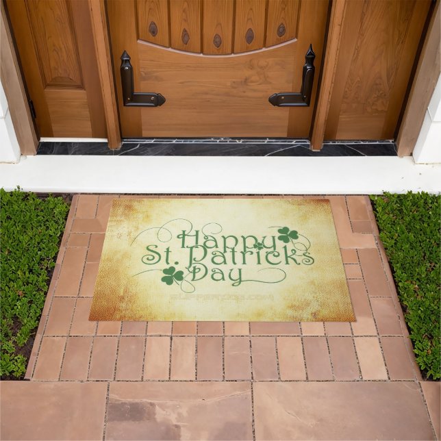 SlipperyJoe's Happy St. Patrick's Day Iris Fußmatte (Außenbereich)