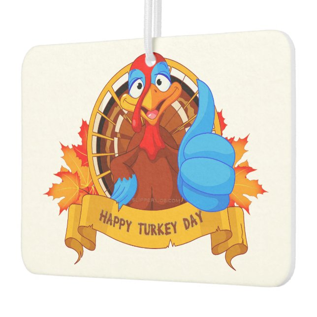 SlipperyJoe's Happy Turkey Day Herbst Blätter Cart Autolufterfrischer (Links)