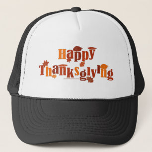 SlipperyJoe's helle festliche Thanksgiving-Grafik Truckerkappe