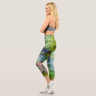 SlipperyJoe's hochmuskelbiger erwachsener Mann obe Capri Leggings