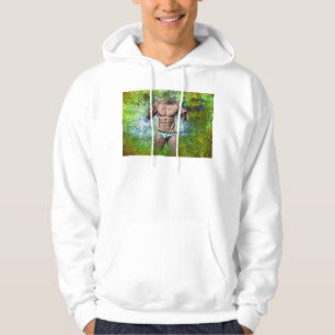 SlipperyJoe's hochmuskelbiger erwachsener Mann obe Hoodie