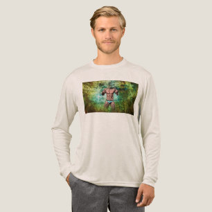 SlipperyJoe's hochmuskelbiger erwachsener Mann ohn Tri-Blend Shirt