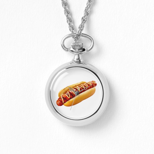 SlipperyJoe's Hot Dog verschachtelt weiche Knochen Armbanduhr (Vorderseite)