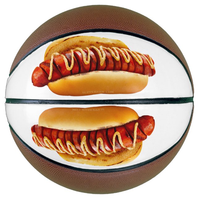 SlipperyJoe's Hot Dog verschachtelt weiche Knochen Basketball (Vorderseite)