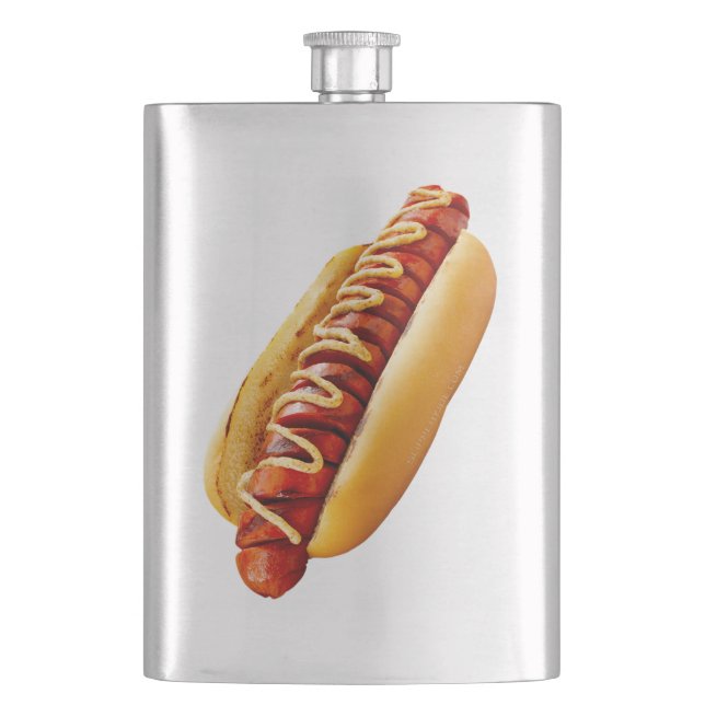SlipperyJoe's Hot Dog verschachtelt weiche Knochen Flachmann (Vorderseite)
