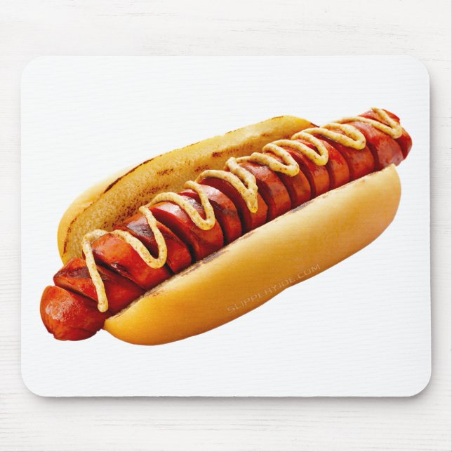 SlipperyJoe's Hot Dog verschachtelt weiche Knochen Mousepad (Vorne)