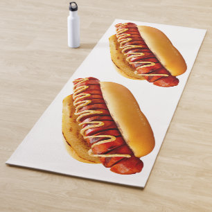 SlipperyJoe's Hotdog Senf geschnittenes Fleisch Br Yogamatte