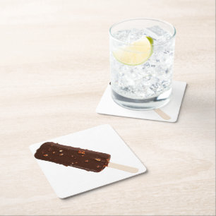 SlipperyJoe's Ice Cream Bar leckere Schokolade co Rechteckiger Pappuntersetzer