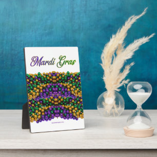 SlipperyJoe's ikonisches Mardi Gras-Motiv elega Fotoplatte