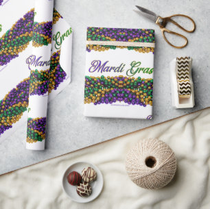 SlipperyJoe's ikonisches Mardi Gras-Motiv elega Geschenkpapier
