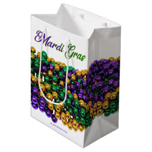 SlipperyJoe's ikonisches Mardi Gras-Motiv elega Mittlere Geschenktüte