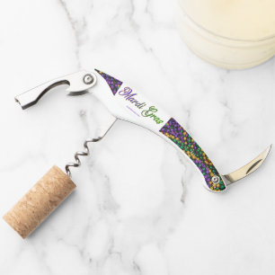 SlipperyJoe's ikonisches Mardi Gras–thematisches B Kellnermesser