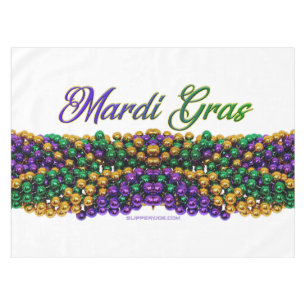 SlipperyJoe's ikonisches Mardi Gras–thematisches B Tischdecke