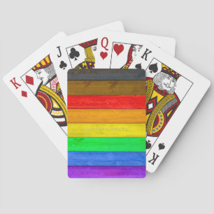 SlipperyJoe's Inclusive Regenbogenflagge texturier Spielkarten