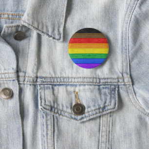 SlipperyJoe's inklusive Regenbogenflagge texturier Button